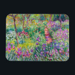 Claude Monet - Iris Garden at Giverny Magnet<br><div class="desc">The Iris Garden at Giverny / The Artists Garden at Giverny - Claude Monet,  1899-1900</div>