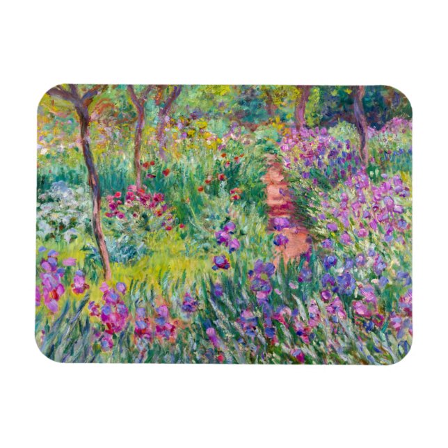 Claude Monet - Iris Garden at Giverny Magnet (Horisontell)