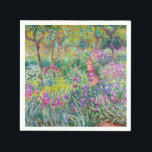 Claude Monet - Iris Garden at Giverny Pappersservett<br><div class="desc">The Iris Garden at Giverny / The Artists Garden at Giverny - Claude Monet,  1899-1900</div>