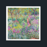 Claude Monet - Iris Garden at Giverny Pappersservett<br><div class="desc">The Iris Garden at Giverny / The Artists Garden at Giverny - Claude Monet,  1899-1900</div>