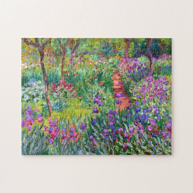 Claude Monet: Iris Garden at Giverny Pussel (Horisontell)