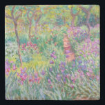Claude Monet - Iris Garden at Giverny Stenunderlägg<br><div class="desc">The Iris Garden at Giverny / The Artists Garden at Giverny - Claude Monet,  1899-1900</div>