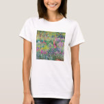 Claude Monet - Iris Garden at Giverny T Shirt<br><div class="desc">The Iris Garden at Giverny / The Artists Garden at Giverny - Claude Monet,  1899-1900</div>