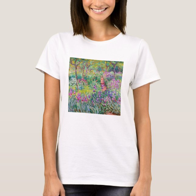Claude Monet - Iris Garden at Giverny T Shirt (Framsida)