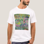 Claude Monet - Iris Garden at Giverny T Shirt<br><div class="desc">The Iris Garden at Giverny / The Artists Garden at Giverny - Claude Monet,  1899-1900</div>