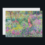 Claude Monet - Iris Garden at Giverny Tack Kort<br><div class="desc">The Iris Garden at Giverny / The Artists Garden at Giverny - Claude Monet,  1899-1900</div>