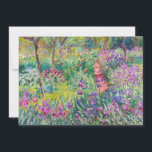 Claude Monet - Iris Garden at Giverny Tack Kort<br><div class="desc">The Iris Garden at Giverny / The Artists Garden at Giverny - Claude Monet,  1899-1900</div>