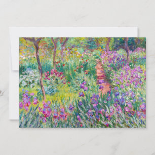Claude Monet - Iris Garden at Giverny Tack Kort
