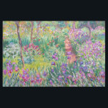 Claude Monet - Iris Garden at Giverny Tyg<br><div class="desc">The Iris Garden at Giverny / The Artists Garden at Giverny - Claude Monet,  1899-1900</div>
