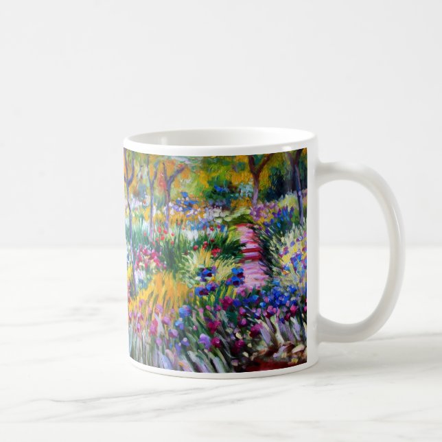 Claude Monet: Iris Garden av Giverny Kaffemugg (Höger)