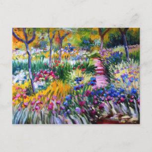 Claude Monet: Iris Garden av Giverny Vykort