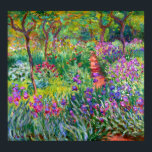 Claude Monet: Iris Garden på Giverny Poster<br><div class="desc">En färgstark klassisk poster med iris-trädgården i Giverny,  som målats av den Fransk imponerande målaren Claude Monet.</div>