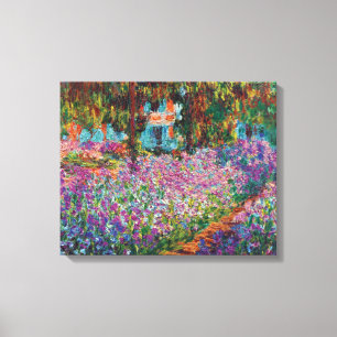 Claude Monet - Iris i Monets trädgård Finkonst Canvastryck