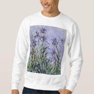 Claude Monet - Iris Mauves Lång Ärmad Tröja