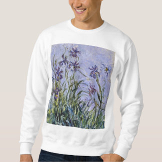 Claude Monet - Iris Mauves Lång Ärmad Tröja