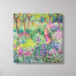 Claude Monet - Iris trädgården i Giverny Canvastryck