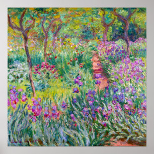 Claude Monet - Iris trädgården i Giverny Poster