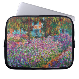 Claude Monet - Irisar i Monets trädgård Finkonst Laptop Sleeve