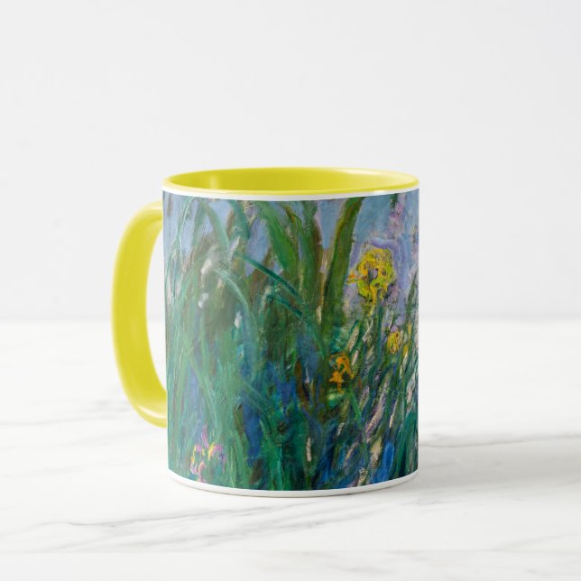 Claude Monet - Irisar (Iris) Mugg (Framsida vänster)