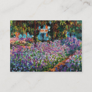 Claude Monet: Irises i Monets trädgård Visitkort