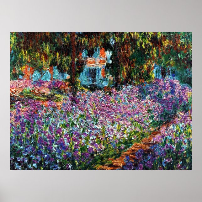 Claude Monet: Irises in Monet's Garden Poster (Framsidan)