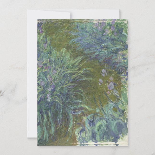 Claude Monet - Irises Inbjudningar (Framsida)
