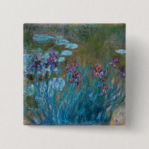 Claude Monet: Irises och näckrosor Knapp