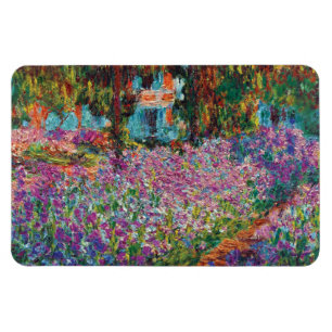 Claude Monet - Irismen i Monets Garden Fine Art Magnet