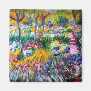 Claude Monet: Iristrädgård vid Giverny Magnet