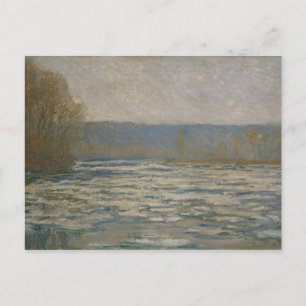Claude Monet - isbrytning på snö Vykort