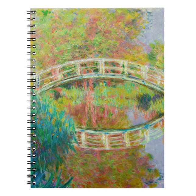 Claude Monet - Japansk Footbridge, Giverny Anteckningsbok (Framsidan)