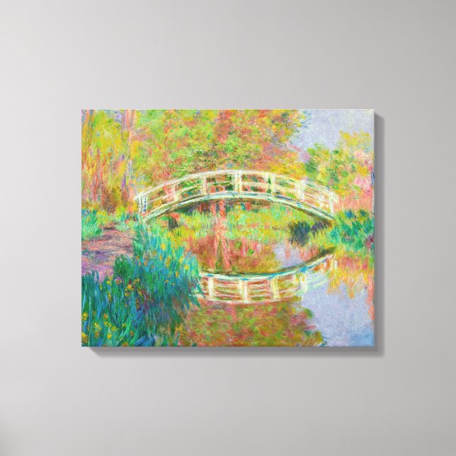 Claude Monet - Japansk Footbridge, Giverny Canvastryck (Framsida)