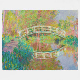 Claude Monet - Japansk Footbridge, Giverny Fleecefilt
