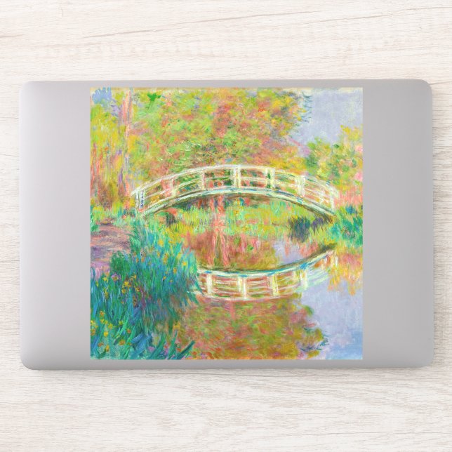 Claude Monet - Japansk Footbridge, Giverny Klistermärken (Dator)
