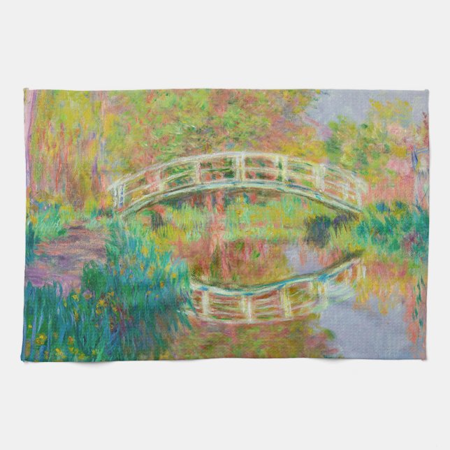 Claude Monet - Japansk Footbridge, Giverny Kökshandduk (Horisontell)