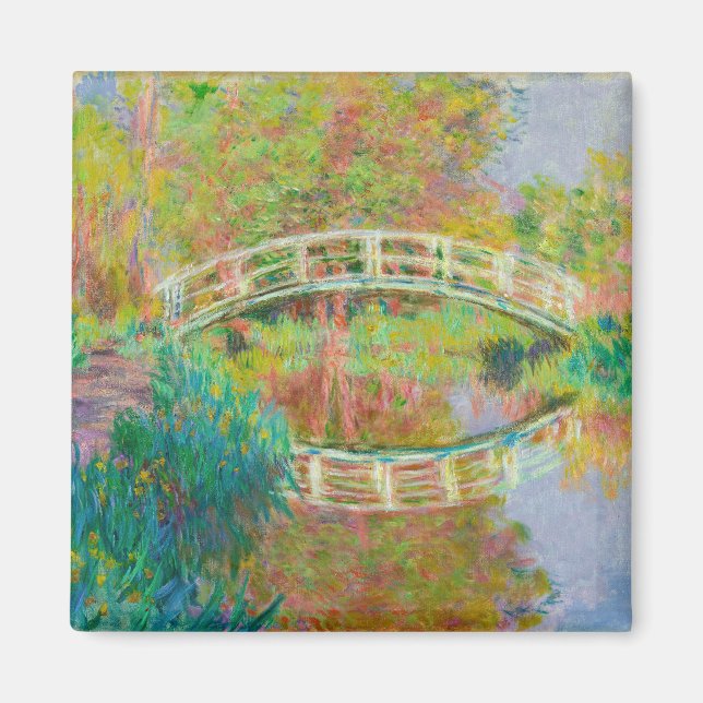Claude Monet - Japansk Footbridge, Giverny Magnet (Framsidan)