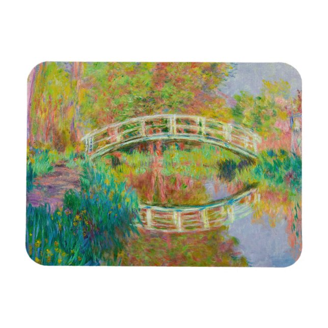 Claude Monet - Japansk Footbridge, Giverny Magnet (Horisontell)