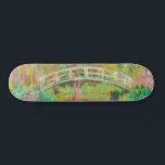 Claude Monet - Japansk Footbridge, Giverny Mini Skateboard Bräda 18,5 Cm<br><div class="desc">Japansk Footbridge,  Giverny (Le Pont japonais,  Giverny) - Claude Monet,  Oil on Canvas,  1895</div>