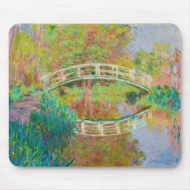 Claude Monet - Japansk Footbridge, Giverny Musmatta (Framsidan)