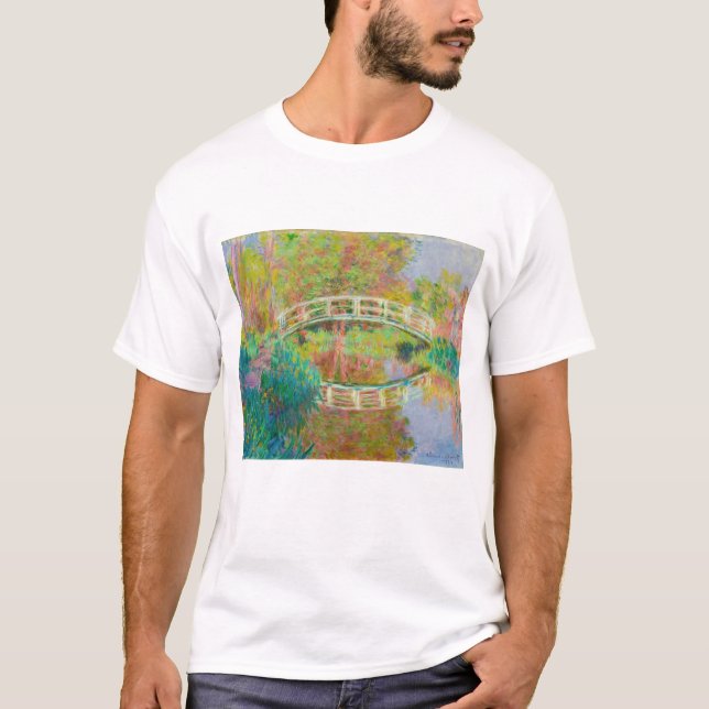 Claude Monet - Japansk Footbridge, Giverny T Shirt (Framsida)