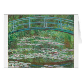Claude Monet, japansk fotbro Hälsningskort