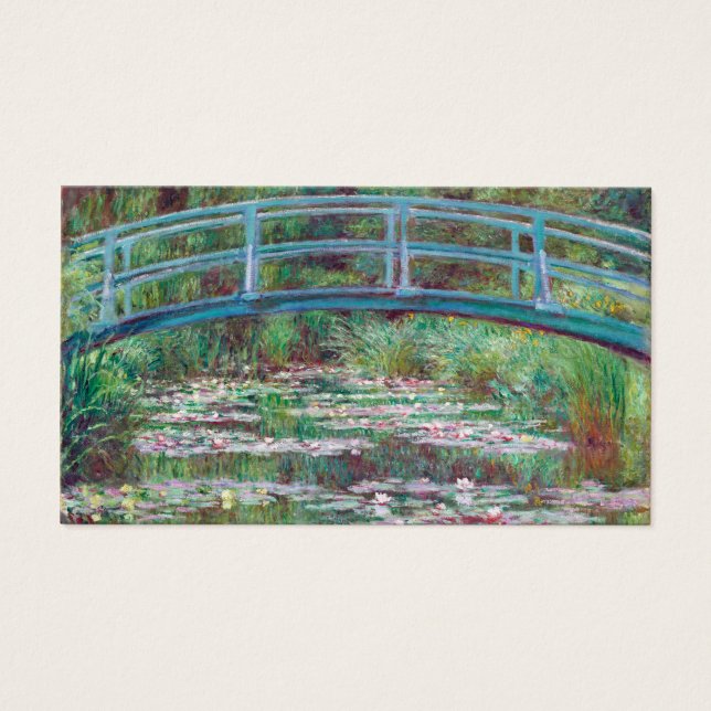 Claude Monet, japansk fotbro Visitkort (Framsidan)