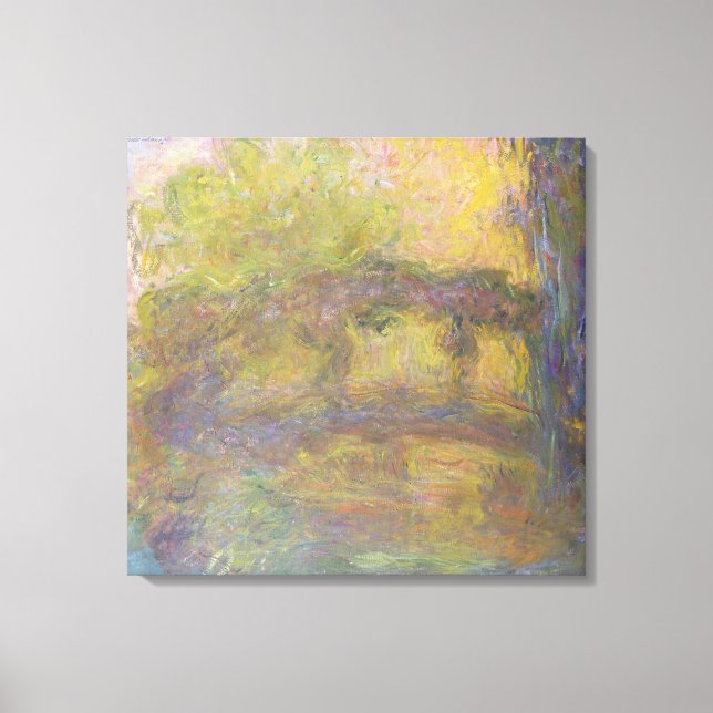 Claude Monet | Japanska bron 1918-24 Canvastryck (Framsida)