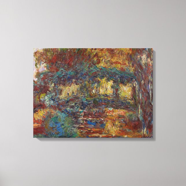 Claude Monet | Japanska bron Canvastryck (Framsida)