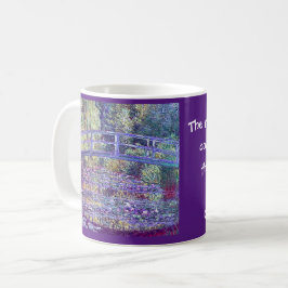 Claude Monet, japanska bron, citat Kaffemugg