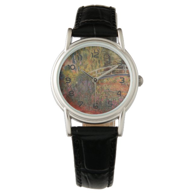 Claude Monet Japanska Bron Giverny Konst Armbandsur (Framsida)