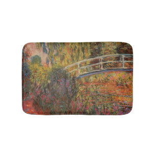 Claude Monet Japanska Bron Giverny Konst Badrumsmatta