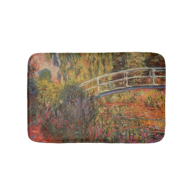 Claude Monet Japanska Bron Giverny Konst Badrumsmatta (Framsidan)