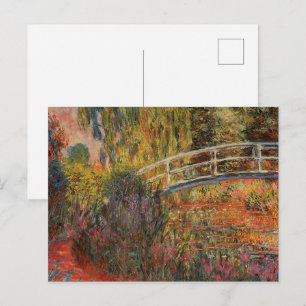 Claude Monet Japanska Bron Giverny Konst Vykort