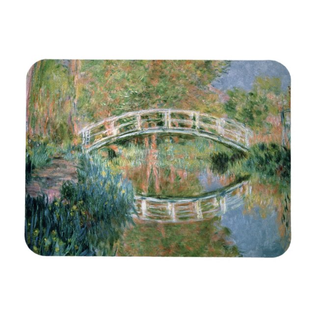 Claude Monet | Japanska bron, Giverny Magnet (Horisontell)